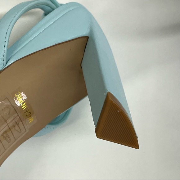 SENSO 7.5 Kendall II Sandals square toe ankle wrap buckle triangle heel - Picture 10 of 14